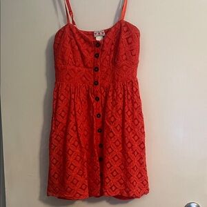 Trixxi Coral Lace Dress